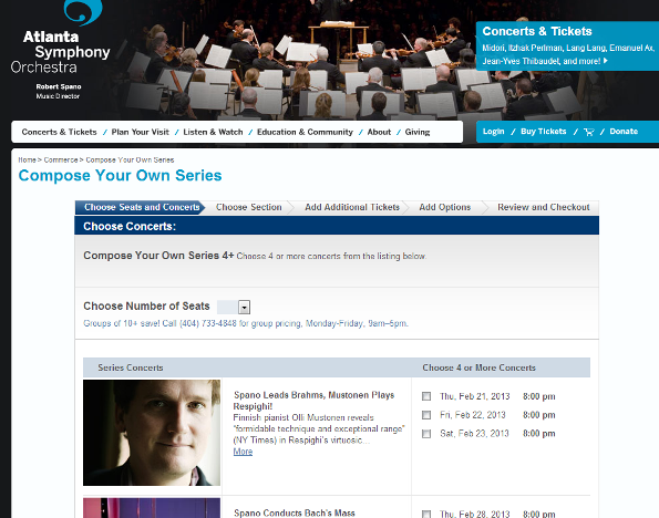 Picture of Atlanta Symphony Orchestra Website